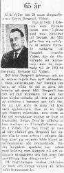 Bergvall Edvin Vidsel 65 år 27 Mars 1965 PT