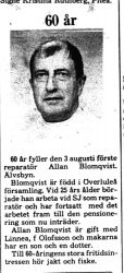 Blomqvist Allan Älvsbyn 60 år 2 Aug 1975 PT
