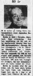 Bodin Axel Amandus Älvsbyn 80 år 25 Okt 1965 NSD