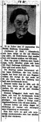 Dalberg Hulda Granträsk 75 år 16 Sept 1958 NK