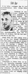 Edin Erik Göran Älvsbyn 50 år 23 Juni 1965 PT