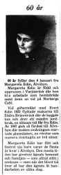 Edin Margareta Älvsbyn 50 år 3 Jan 1975 PT
