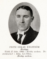 Engström Fritz 18930227 Från Svenskt Porträttarkiv