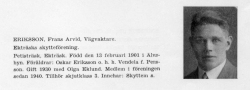 Eriksson Frans 19010213 Från Svenskt Porträttarkiv