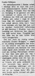 Eriksson Gustav Muskus död 8 Jan 1960 NK