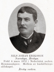 Eriksson Nils 18720304 Från Svenskt Porträttarkiv