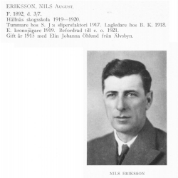 Eriksson Nils 18920703 Från Svenskt Porträttarkiv