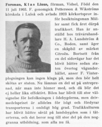 Forsman Klas 19030711 Från Svenskt Porträttarkiv
