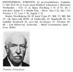 Fritjofsson Torsten 18850620 Från Svenskt Porträttarkiv b