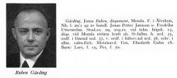 Gårding Ruben 18920120 Från Svenskt Porträttarkiv b