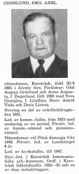 Grönlund Emil 18950920 Från Svenskt Porträttarkiv