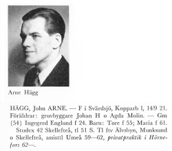 Hägg Arne 19210914 Från Svenskt Porträttarkiv