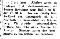 Hall August Älvsbyn död 18 Juli 1939 NSD