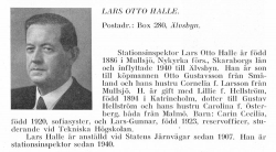 Halle Lars 1886 Från Svenskt Porträttarkiv