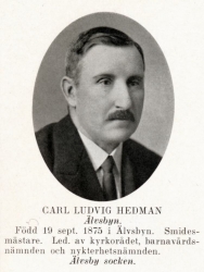 Hedman Carl 18750919 Från Svenskt Porträttarkiv
