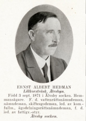 Hedman Ernst 18710903 Från Svenskt Porträttarkiv b