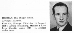 Hedman Nils 19190213 Från Svenskt Porträttarkiv