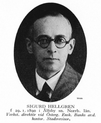 Hellgren Sigurd 18900129 Från Svenskt Porträttarkiv