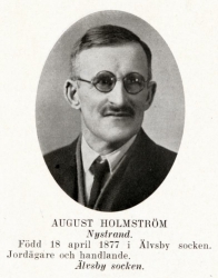 Holmström August 18770418 Från Svenskt Porträttarkiv