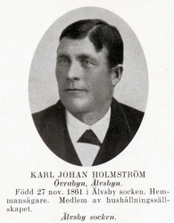 Holmström Karl 18611127 Från Svenskt Porträttarkiv