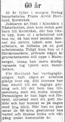 Hortlund Frans Arvid Korsträsk 60 år 20 Sept 1957 PT