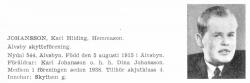 Johansson Karl 19150805 Från Svenskt Porträttarkiv