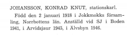 Johansson Konrad Från boken Sveriges Järnvägsstationer tryckt 1949