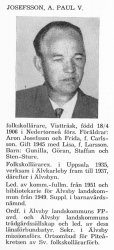 Josefsson Paul 19060418 Från Svenskt Porträttarkiv