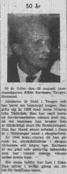 Karlsson Albin Teuger 50 år 28 Aug 1957 Nk