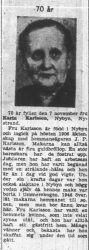 Karlsson Karin Nybyn 70 år 4 nov 1955 NK