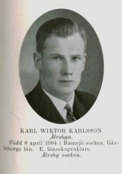Karlsson Karl Wiktor Bredsel