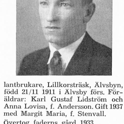 Lidström Einar 19111121 Från Svenskt Porträttarkiv