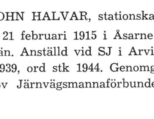 Linden John Halvar Från boken Sveriges Järnvägsstationer tryckt 1949