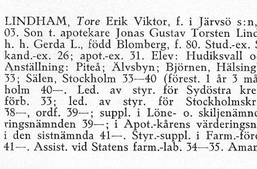 Lindham Tore 19030228 Från Svenskt Porträttarkiv a