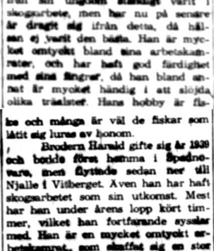 Lund Harald och Hilding Vitberget 50 år 16 Juli 1960 NK