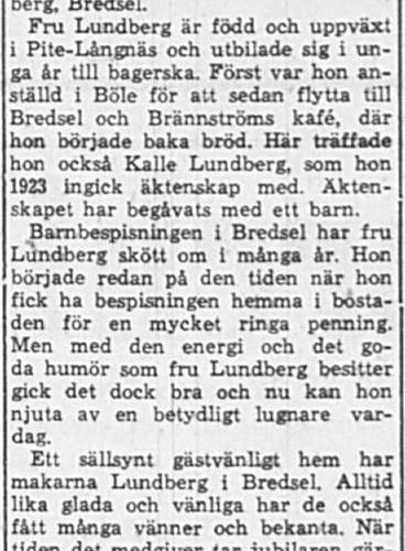 Lundberg Alida Bredsel 65 år 25 Jan 1965 PT