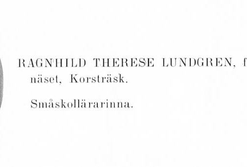 Lundgren-Granberg Ragnhild 19040715 Från Svenskt Porträttarkiv
