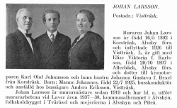 Larsson Johan & Manne Johannes & Bexel Johanna Gustava Från Svenskt Porträttarkiv