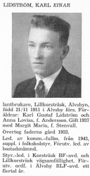 Lidström Einar 19111121 Från Svenskt Porträttarkiv