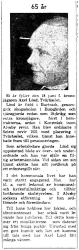 Lind Axel Tväråsel 65 år 18  Juni 1959 Nk