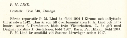 Lind Per Manfred Från Boken Svensk Familjekalender Tryckt 1945