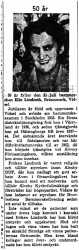 Lindroth Elin Brännmark 50 år 30  Juli 1958 NK