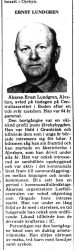Lundgren Ernst Älvsbyn död 7 Aug 1975 PT