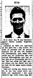 Lundin Sixten Högheden 50 år 25 maj 1964 NK
