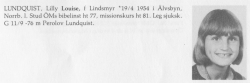 Lundquist-Lindsmyr Louise 19540419 Från Svenskt Porträttarkiv