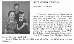 Näsholm Axel & Birgitta & Judith Wiklund Från Svenskt Porträttarkiv