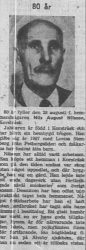 Nilsson Nils August Korsträsk 80 år 27 Aug 1957 Nk