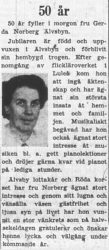 Norberg Gerda Älvsbyn 50 år 9 Juni 1956 PT