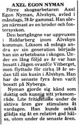 Nyman Axel Egon Älvsbyn död 13 Feb 1975 PT