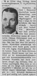 Nyström Carl Olof Älvsbyn 70 år 6 Feb 1953 NSD
